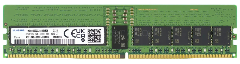 Оперативная память 32GB DDR5 ECC REG Samsung 4800Mhz 1Rx4 [M321R4GA0BB0-CQK]