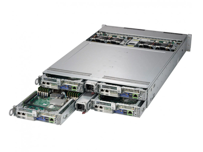 Блейд платформа Supermicro SuperServer 2029BT-HNTR 2U 24SFF (8x U.2, 2x 2200W, 8x LGA3647)