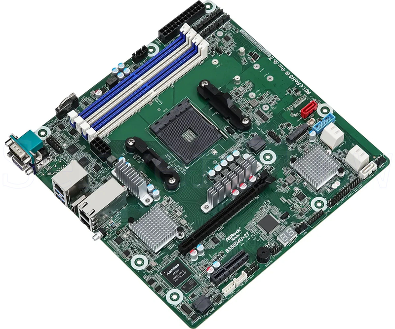Материнская плата ASRock B550D4U-2T (Micro-ATX, AM4, 4 DIMM) 1