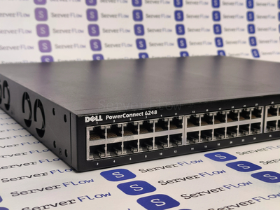 Коммутатор Dell PowerConnect 6248 (44х RJ45 1 Гбит/с, 4х RJ45/SFP+ 10 Гбит/с)