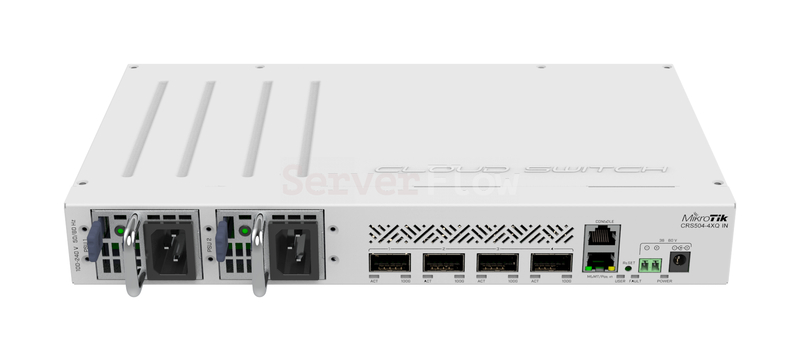 Коммутатор MikroTik CRS504-4XQ-IN (4x QSFP28 100 Гбит/с PoE)
