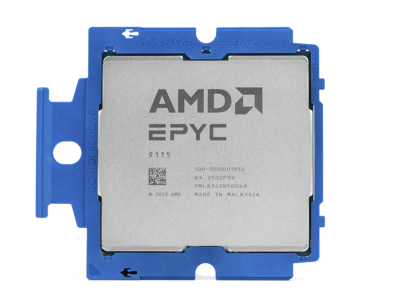 Процессор AMD EPYC 9115 (16c/32t, 2.6GHz-4.1GHz, 155W)
