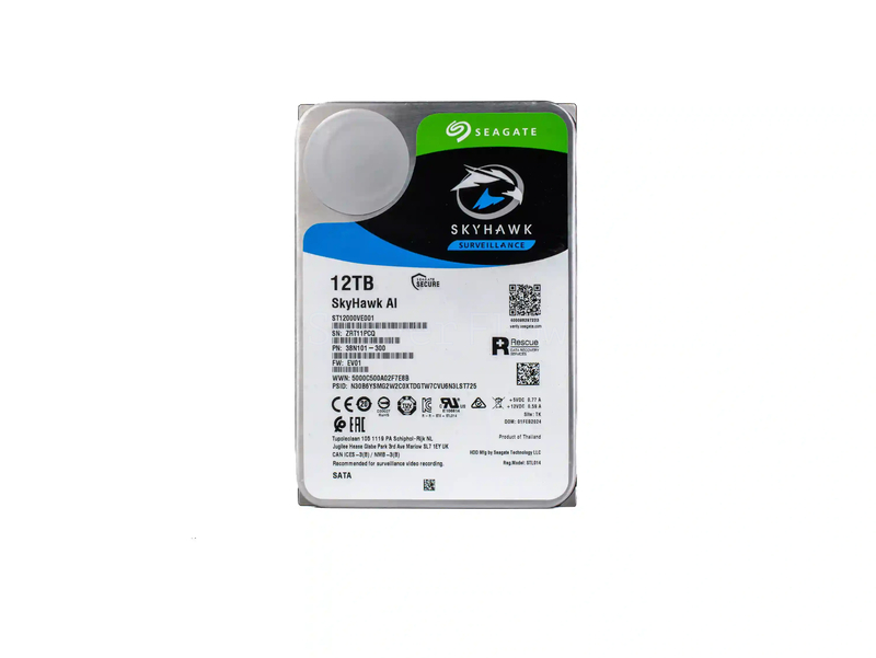 Жесткий диск Seagate SkyHawk AI 12TB 3.5" SATA 6GB/s [ST12000VE001]