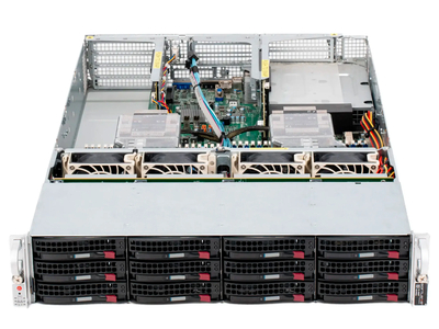 Серверная платформа Supermicro SuperServer 6029U-E1CR4T 2U 12LFF (4x U.2, 2x 750W, 2x LGA3647)