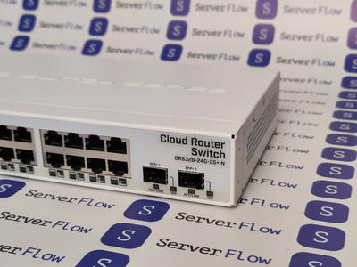 Коммутатор MikroTik CRS326-24G-2S+IN (24x RJ45 1 Гбит/с, 2x SFP+ 10 Гбит/с)