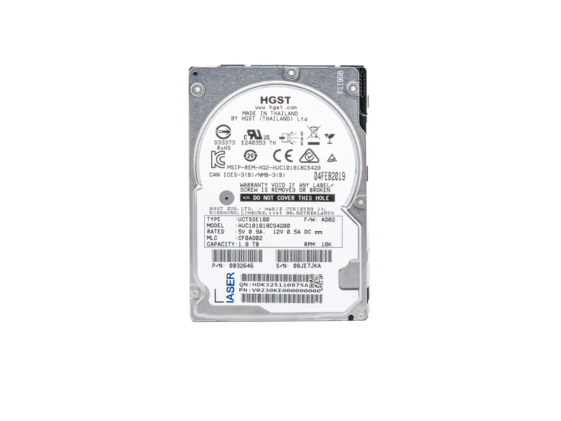 Жесткий диск HGST (IBM) 1.8TB 2.5" SAS 12Gb/s [HUC101818CS4200]