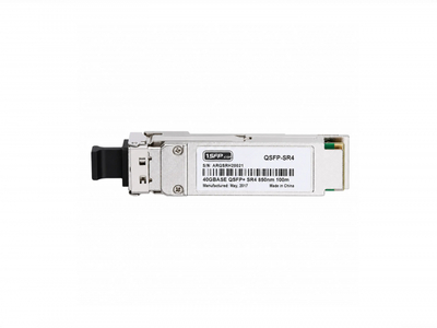 Трансивер 1SFPcom QSFP+SR4 QSFP+ (40GBase-SR4, 850-nm, 100m)