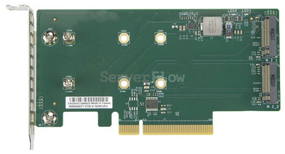 Переходник PCIe 4.0 x8, 2x M.2 (Low profile, NGFF 22110)