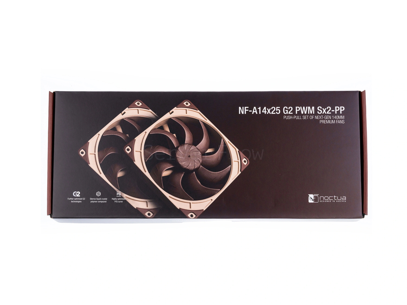 Комплект вентиляторов Noctua NF-A14x25 G2 PWM Sx2-PP 140mm 2