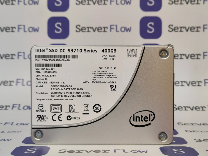 SSD-накопитель Intel (HP) S3710 400GB 2.5" 6Gb/s [SSDSC2BA400G401] 1