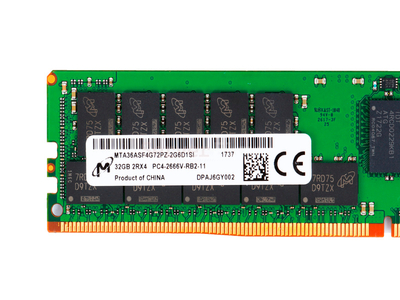 Оперативная память 32GB DDR4 ECC REG Micron 2666Mhz 2Rx4 [MTA36ASF4G72PZ-2G6 / 840758-091] (HPE Сертификат)