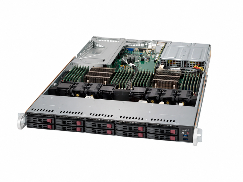 Серверная платформа Supermicro SuperServer 1028U-TNRT+ 1U 10SFF (2х U.2, 2x 750W, 2x LGA2011-3)