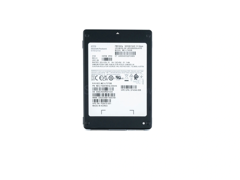SSD-накопитель SAMSUNG (HPE) PM1643A 920GB 12Gb/s [MZ-ILT9200]