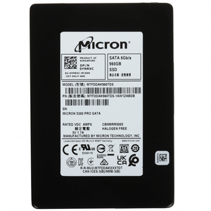 SSD-накопитель Micron (Dell) 5300 PRO 960GB 2.5" 6Gb/s [MTFDDAK960TDS-1AW1ZABDB]