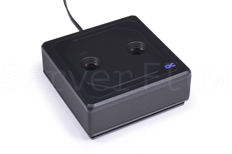 Водоблок Alphacool Eisblock XPX Aurora Edge - Full Brass Black Digital RGB (LGA1700 / AM4/AM5, 1U) [4250197130820]