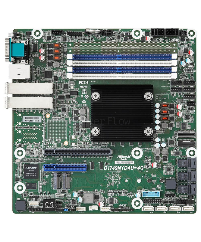 Материнская плата ASRock Rack D1848TERD4U-4Q (Micro-ATX, FCBGA2227, 4 DIMM)