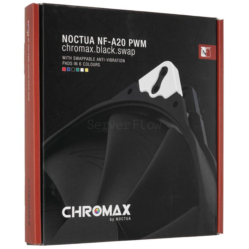 Корпусный вентилятор Noctua NF-A20 PWM chromax.black.swap 200mm 6