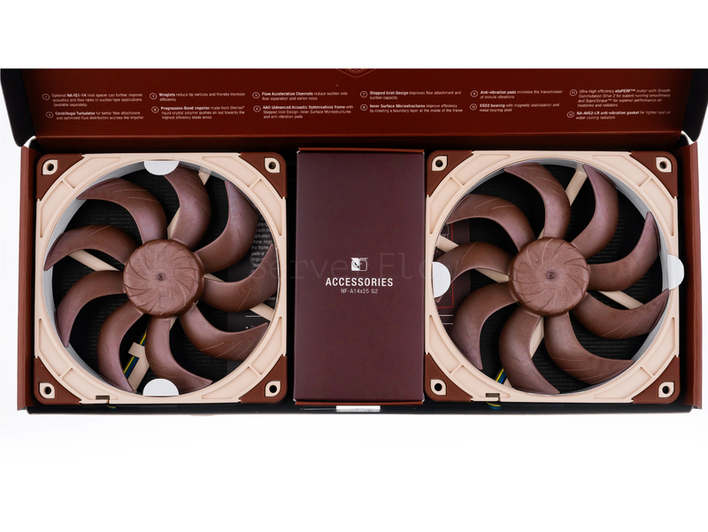 Комплект вентиляторов Noctua NF-A14x25 G2 PWM Sx2-PP 140mm 3
