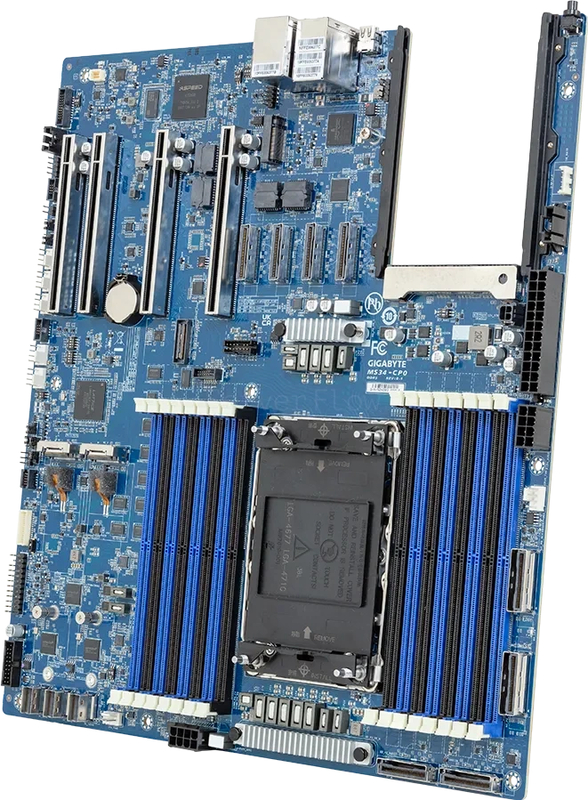 Материнская плата Gigabyte MS34-CP0 Rev 1.x (E-ATX, LGA4710, 16 DIMM) 1