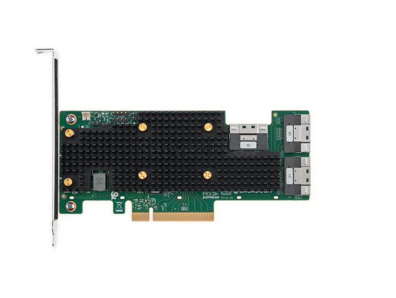 HBA адаптер Broadcom 9600-24i (NVMe/SAS/SATA 24GB/s, no cache)