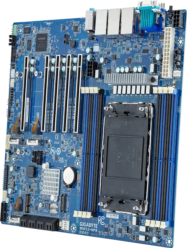 Материнская плата Gigabyte MW53-HP0 Rev 1.x/3.x (ATX, LGA4677, 8 DIMM) 1