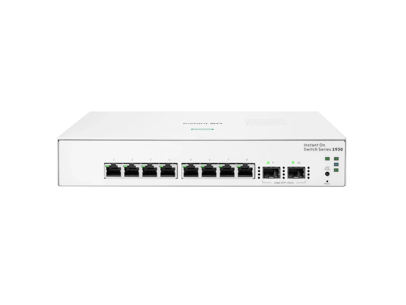Коммутатор HPE Networking Instant On 1930 8G 2SFP (8x RJ-45 1 Гбит/с, 2x SFP 1 Гбит/с) [JL680A]