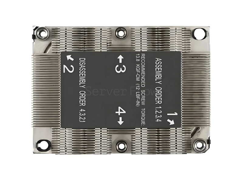 Радиатор COOLSERVER SNK-P0067PS (1U, Passive, LGA3647 Narrow ILM, 205W) 2