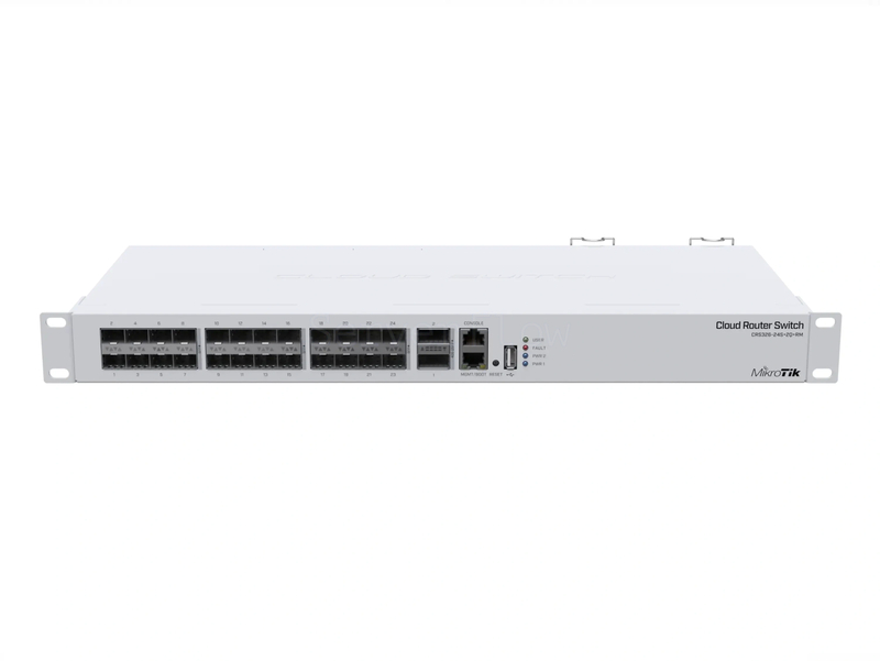 Коммутатор MikroTik CRS326-24S+2Q+RM (24x SFP+ 10 Гбит/с, 2x QSFP+ 40 Гбит/с)