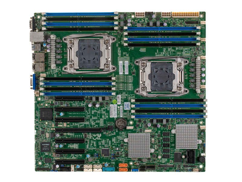 Материнская плата Supermicro X10DRH-C (E-ATX, 2х LGA 2011, 16 DIMM) [MBD-X10DRH-C]