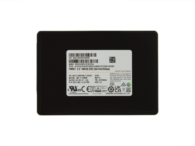 SSD-накопитель Samsung PM897 480GB 2.5" SATA 6Gb/s [MZ7L3480HBLT-00B7C]