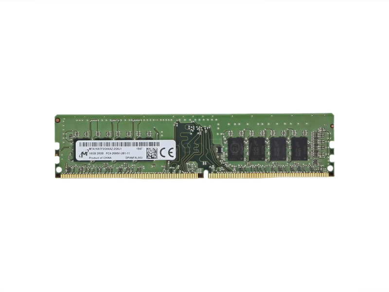 Оперативная память 16GB DDR4 ECC UDIMM Micron 2666Mhz 2Rx8 [MTA18ASF2G72AZ-2G6]