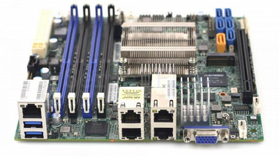 Материнская плата Supermicro X10SDV-4C-TLN4F (Mini-ITX, FCBGA1667, 4 DIMM) [MBD-X10SDV-4C-TLN4F]
