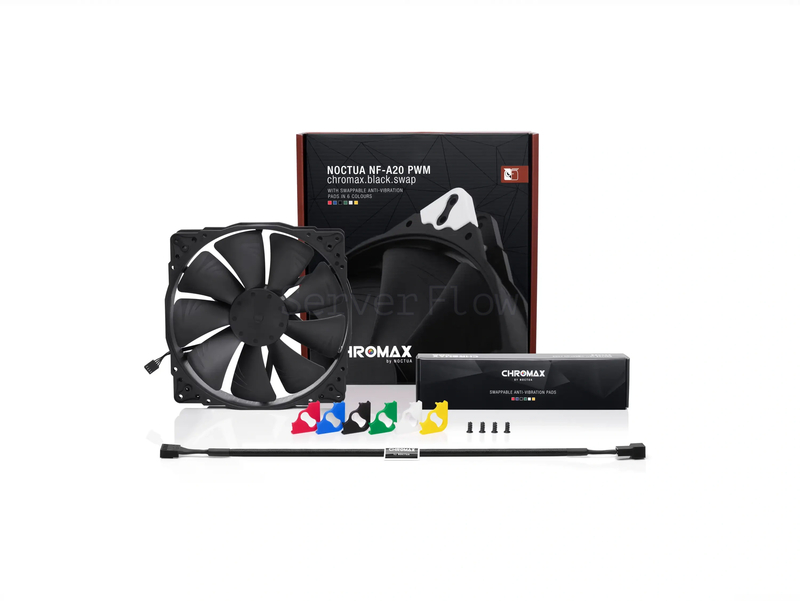 Корпусный вентилятор Noctua NF-A20 PWM chromax.black.swap 200mm 1
