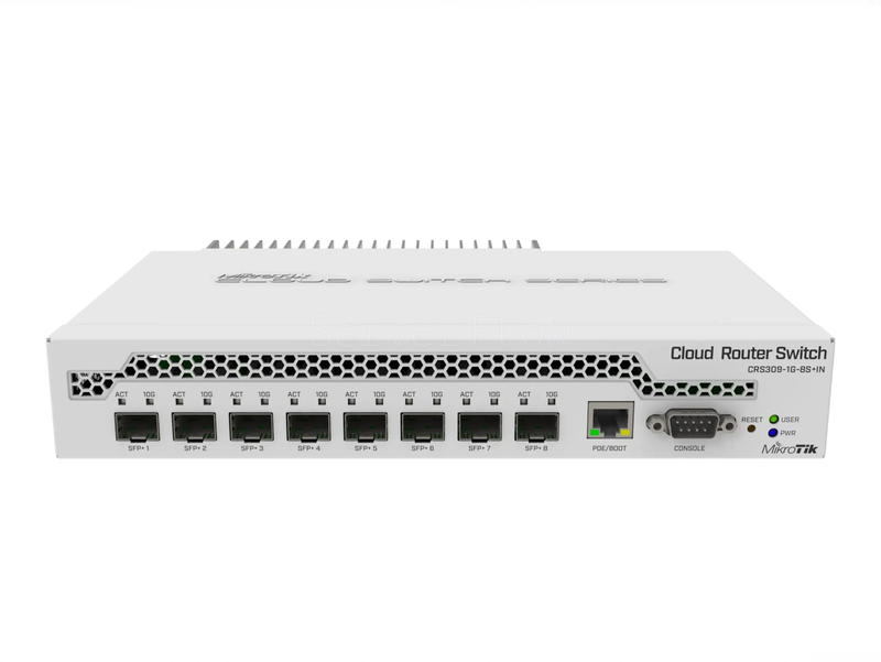 Коммутатор MikroTik CRS309-1G-8S+IN (1x RJ45 1 Гбит/с, 8x SFP+ 10 Гбит/с)