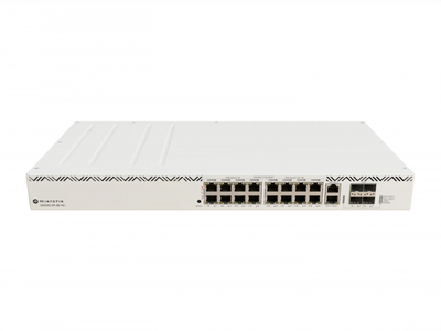 Коммутатор MikroTik CRS320-8P-8B-4S+RM (17x RJ45 1 Гбит/с, 4x SFP+ 10 Гбит/с)