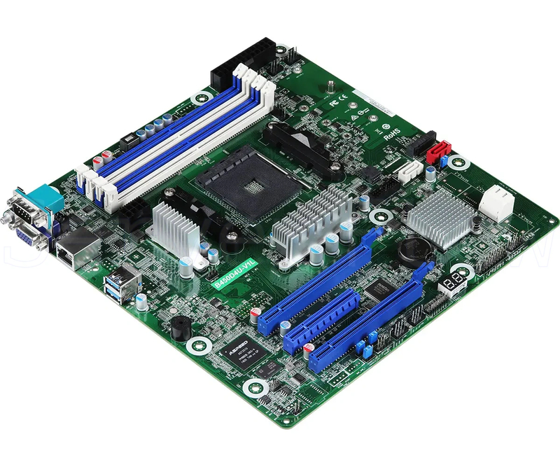 Материнская плата ASRock B450D4U-V1L (Micro-ATX, AM4, 4 DIMM) 2