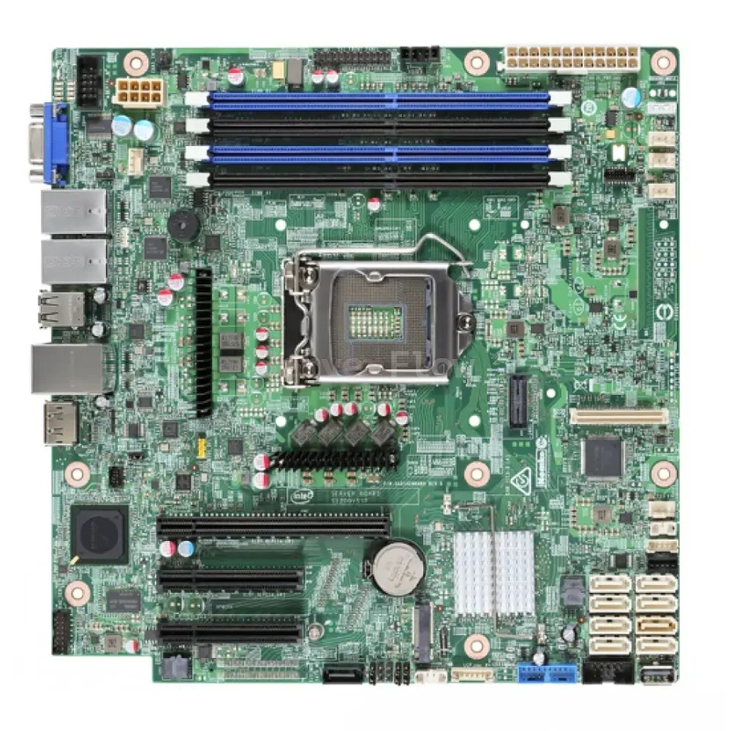 Материнская плата Intel S1200SPL (Micro-ATX, LGA1151, 4 DIMM)