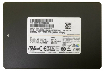 SSD-накопитель Samsung PM883a  7.68TB 2.5" 6Gb/s [HZ7LH7T6HALA-00AAZ]
