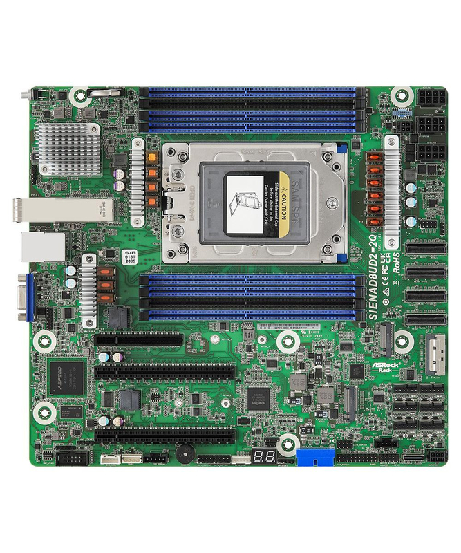 Материнская плата ASRock Rack SIENAD8UD2-2Q (Deep Micro-ATX, SP6, 8 DIMM)