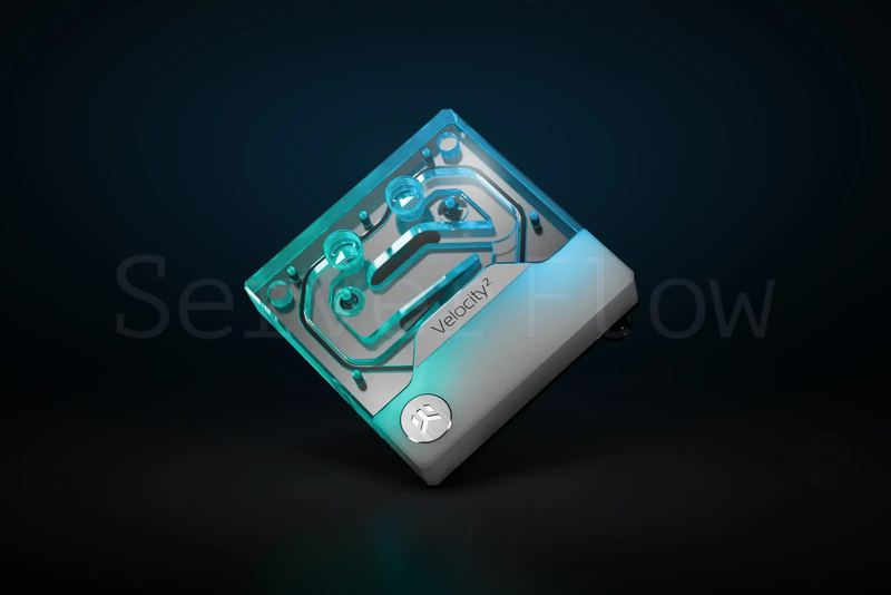 Водоблок EK-Quantum Velocity² D-RGB - 1700 White Edition (LGA1700, 1U) [3831109906637] 2