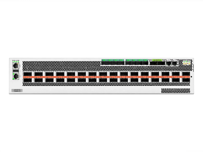 Коммутатор Arista DCS-7280R4-32DE-F (32x QSFP-DD 800 Гбит/с, 8x SFP28 25 Гбит/с)