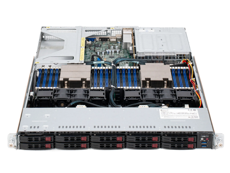 Серверная платформа Supermicro AS-1024US-TRT 1U 10SFF OEM (2x U.2, 2x 1000W, 2x SP3) 4