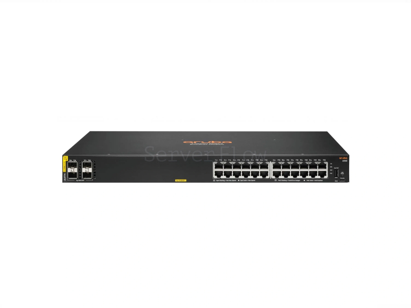 Коммутатор HPE Aruba CX 6100 24G Class4 PoE 4SFP+ 370W (24x RJ-45 1 Гбит/с, 4x SFP+ 10 Гбит/с) [JL677A]