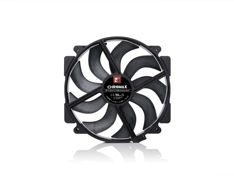 Корпусный вентилятор Noctua NF-A14x25r G2 PWM chromax.black 140mm