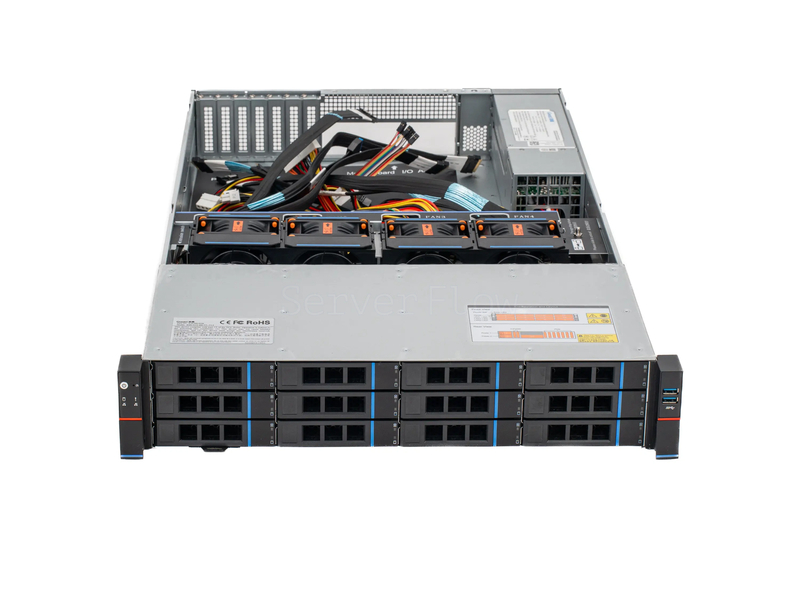 Серверный корпус Gooxi RMC2112-695-NV (2U 12 LFF, 2x БП 1300W) (NVMe) 4