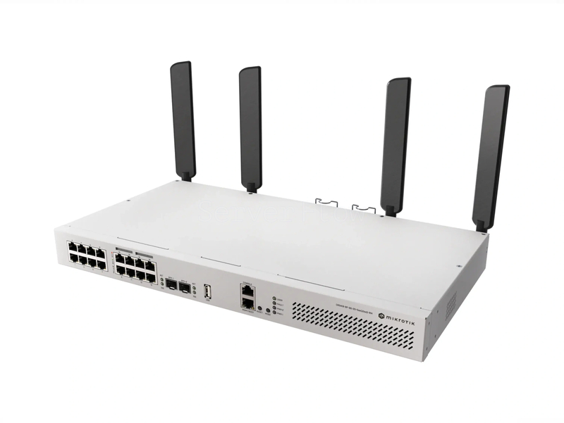 Коммутатор MikroTik CRS418-8P-8G-2S+5axQ2axQ-RM (17x RJ45 1 Гбит/с, 2x SFP+ 10 Гбит/с) 2