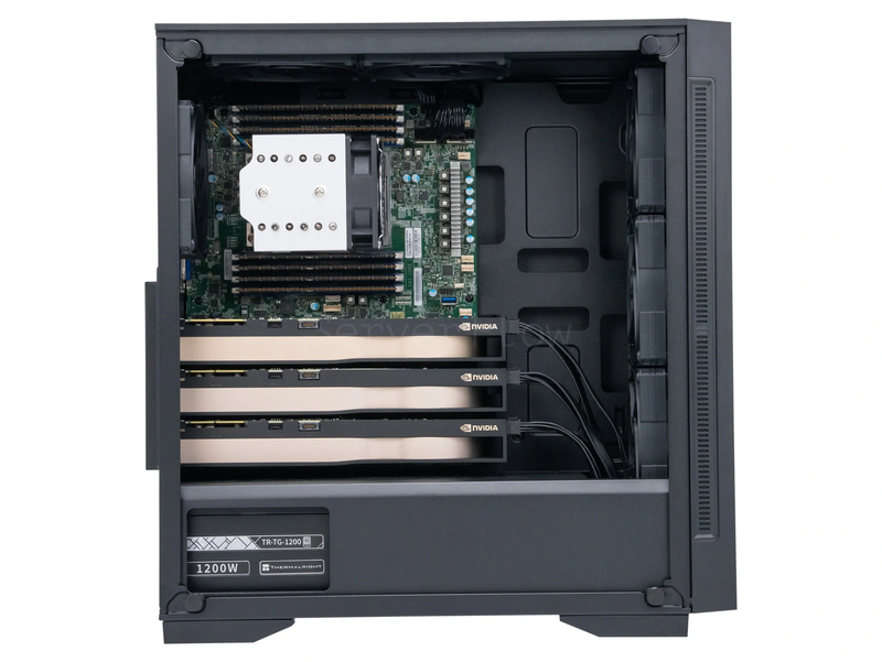 Deepcool MATREXX 55 MESH (3× RTX A5000 24GB, 1× EPYC 7402, RAM 256GB) 2