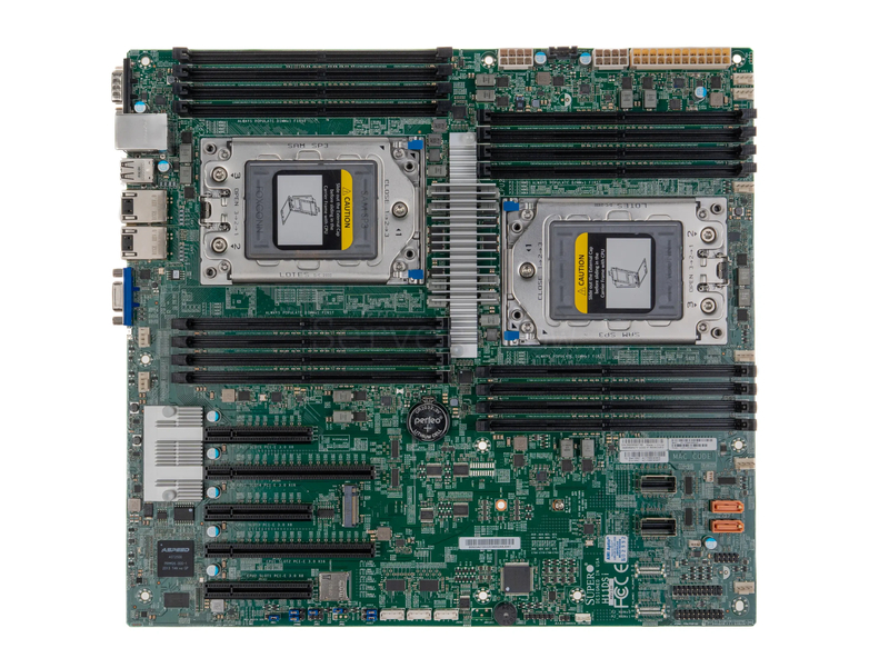 Материнская плата Supermicro H11DSI (E-ATX, 2x SP3, 16 DIMM) [MBD-H11DSi]