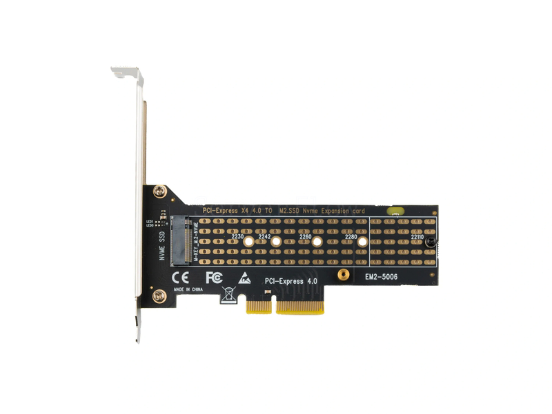 Переходник PCIe 4.0 x4, 1x M.2 (Low profile, NGFF 22110)