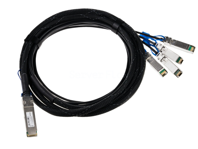 DAC Breakout кабель 10Gtek QSFP28 - 4x SFP28 1м [CAB-ZQP/4ZSP-P1M]